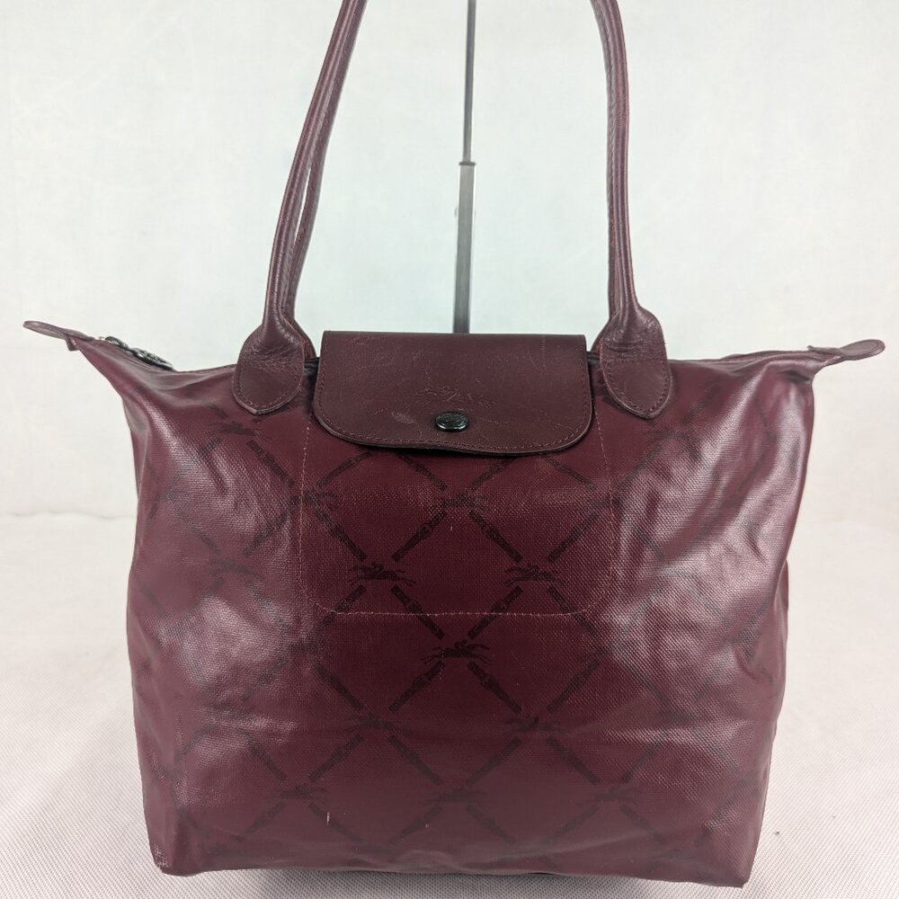 Authentic Longchamp Le Pliage Model Deposit Special Edition Red Jockey Pattern